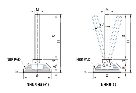 Chân tăng chỉnh NHNR-65